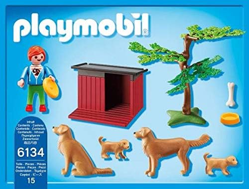 プレイモービル 6134 ゴールデンレトリバーの家族 レア【プレイ